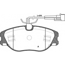 BPA0305.72 OPEN PARTS Комплект тормозных колодок, дисковый тормоз