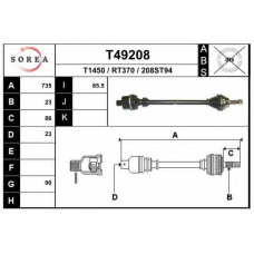 T49208 EAI Приводной вал