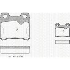 8110 24892 TRIDON Brake pads - rear