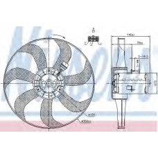 85685 NISSENS Вентилятор, охлаждение двигателя
