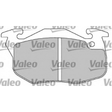 597023 VALEO Комплект тормозных колодок, дисковый тормоз