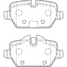 FD7529A NECTO Комплект тормозных колодок, дисковый тормоз