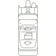 401 518 TOPRAN Выключатель, стеклолодъемник