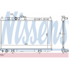 68751 NISSENS Радиатор, охлаждение двигателя