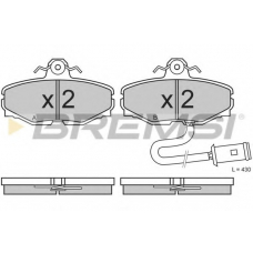 BP2454 BREMSI Комплект тормозных колодок, дисковый тормоз