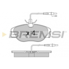 BP2598 BREMSI Комплект тормозных колодок, дисковый тормоз