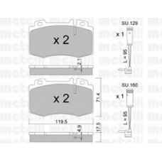 22-0563-5K METELLI Комплект тормозных колодок, дисковый тормоз