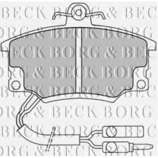 BBP1037 BORG & BECK Комплект тормозных колодок, дисковый тормоз