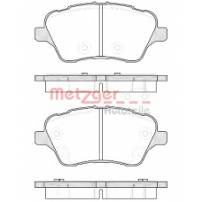 1514.00 METZGER Комплект тормозных колодок, дисковый тормоз