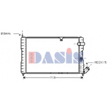 060320N AKS DASIS Радиатор, охлаждение двигателя