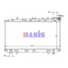 070440N AKS DASIS Радиатор, охлаждение двигателя