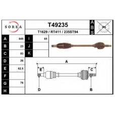 T49235 EAI Приводной вал