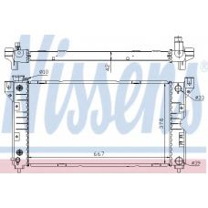 60984 NISSENS Радиатор, охлаждение двигателя
