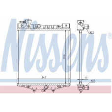61752 NISSENS Радиатор, охлаждение двигателя
