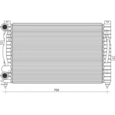 350213849000 MAGNETI MARELLI Радиатор, охлаждение двигателя