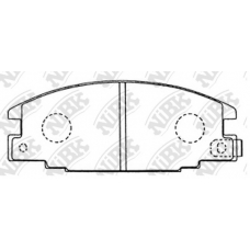 PN4196 NiBK Комплект тормозных колодок, дисковый тормоз