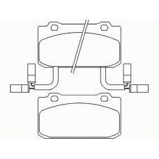 P 23 030 BREMBO Комплект тормозных колодок, дисковый тормоз