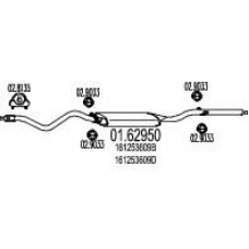 01.62950 MTS Глушитель выхлопных газов конечный