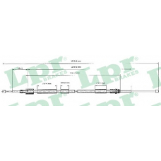 C0117B LPR Трос, стояночная тормозная система