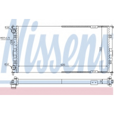 67308 NISSENS Радиатор, охлаждение двигателя