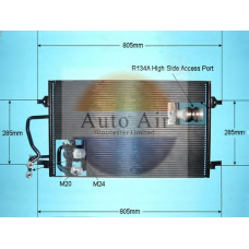 16-9742 AUTO AIR GLOUCESTER Конденсатор, кондиционер