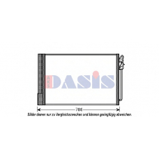 052010N AKS DASIS Конденсатор, кондиционер