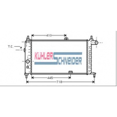 0606301 KUHLER SCHNEIDER Радиатор, охлаждение двигател