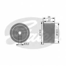 T42084 GATES Паразитный / ведущий ролик, зубчатый ремень