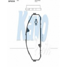 BP-6536 KAVO PARTS Комплект тормозных колодок, дисковый тормоз