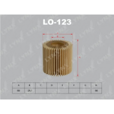 LO-123 LYNX Фильтр масляный
