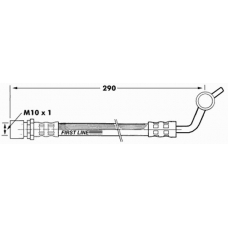 FBH7286 FIRST LINE Тормозной шланг