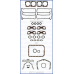 50116000 AJUSA Комплект прокладок, двигатель