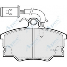 PAD697 APEC Комплект тормозных колодок, дисковый тормоз