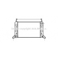 FDA2077 AVA Радиатор, охлаждение двигателя