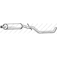 281-735 BOSAL Средний глушитель выхлопных газов