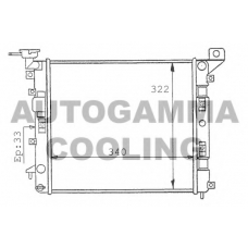 100625 AUTOGAMMA Радиатор, охлаждение двигателя