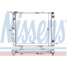 62683A NISSENS Радиатор, охлаждение двигателя