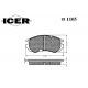 181105 ICER Комплект тормозных колодок, дисковый тормоз