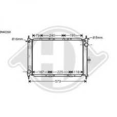 8602408 DIEDERICHS Радиатор, охлаждение двигателя