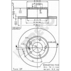 BS 7220 BRECO Тормозной диск