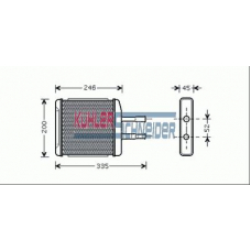 5290081 KUHLER SCHNEIDER Теплообменник, отопление салона