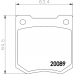 MGB535 MINTEX Комплект тормозных колодок, дисковый тормоз