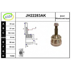 JH22283AK SERA Шарнирный комплект, приводной вал