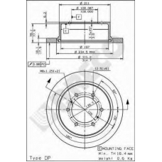 BS 7551 BRECO Тормозной диск