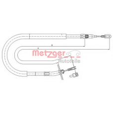 10.9880 METZGER Трос, стояночная тормозная система