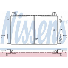 62114 NISSENS Радиатор, охлаждение двигателя