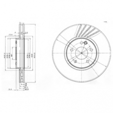 BG3238 DELPHI Тормозной диск