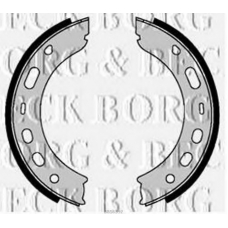 BBS6392 BORG & BECK Комплект тормозных колодок