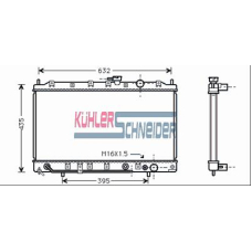 0500451 KUHLER SCHNEIDER Радиатор, охлаждение двигател