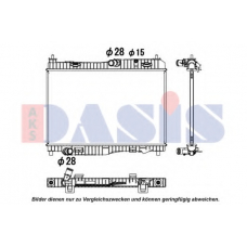 090093N AKS DASIS Радиатор, охлаждение двигателя